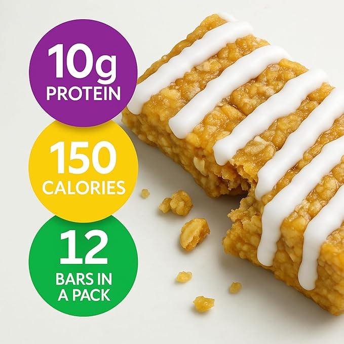 HMR Bright Bites Duo, Lemon & Ice Oatmeal Protein Bar Combo (24 Count) | 10g of Protein, Low Calorie | Nutritious Snack to Support Weight Maintenance