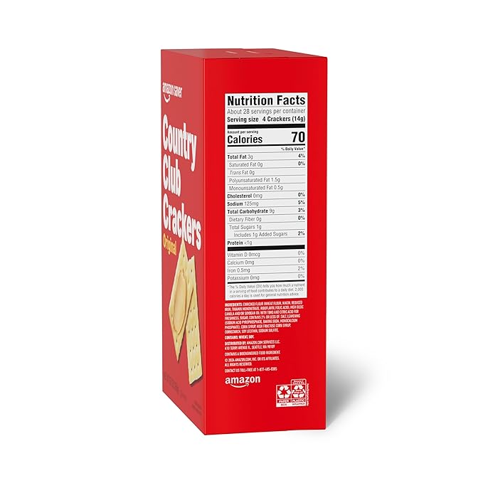 Amazon Saver, Original Country Club Crackers, 13.7 Oz (Previously Happy Belly, Packaging May Vary)