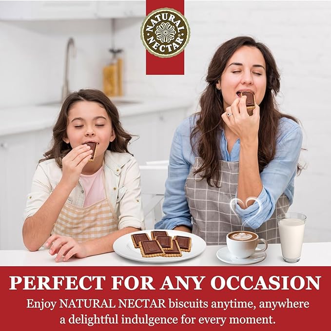 Natural Nectar Petit Biscuit Milk Chocolate – 2 Pack (2 × 5.29 oz) – Crisp European-Style Biscuits Covered in Smooth Milk Chocolate; Snack Cookies for Coffee, Tea & Desserts