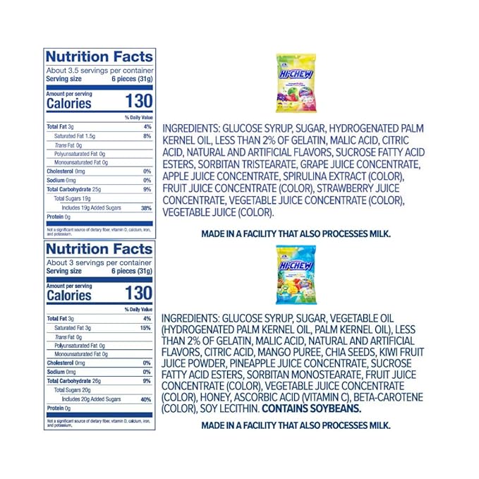 HI-CHEW Variety Mix, Pack of 8 Bags - 23 Flavors including Getaway Mix - Unique Fun Soft & Chewy Taffy Candy - Immensely Juicy Fruit Flavors - Individually Wrapped for Sharing