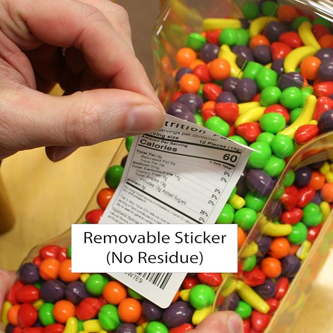 Hot Tamales Bulk 2LB - Original Soft Chewy Cinnamon Candy in 32 FL OZ Gift Ready Reusable Square Jar