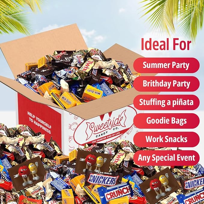 Chocolate Candy Variety Pack, Bulk Chocolate Candy For Parties, 5 LB Assorted Chocolate Candy Variety Pack, Delicious Mixed Chocolate Candy Assortment Bag Bulk, Perfect For Sharing And Snacking