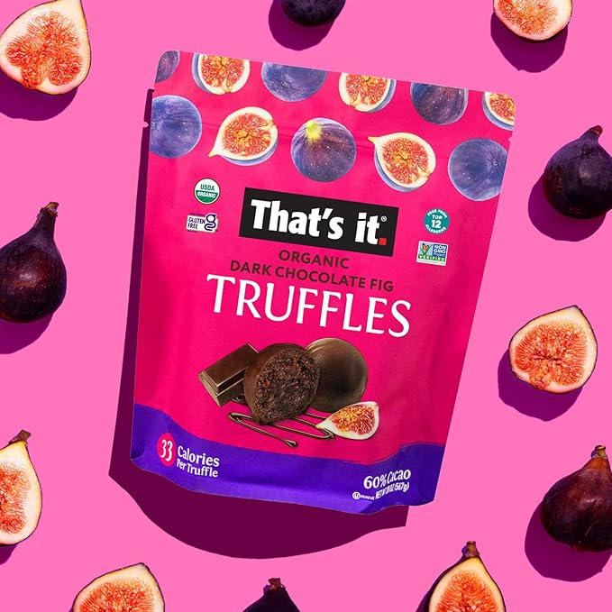 That’s It. Organic Dark Chocolate Truffles, Cocoa with Organic Fig | Vegan, Plant-Based, Gluten-Free | 20 oz