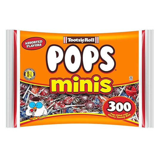Tootsie Roll Pops Minis with Chocolatey Center, Mini Assorted, 300 Count