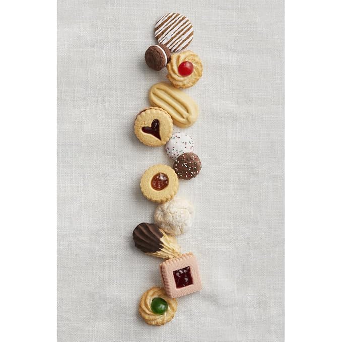 The Swiss Colony Holiday Cookies Gift Tin– Assorted Chocolate Sandwiches, Vanilla Fingers, Apricot Galettes, Festive Dessert Cookies Variety Pack, Holiday Treats, Gourmet