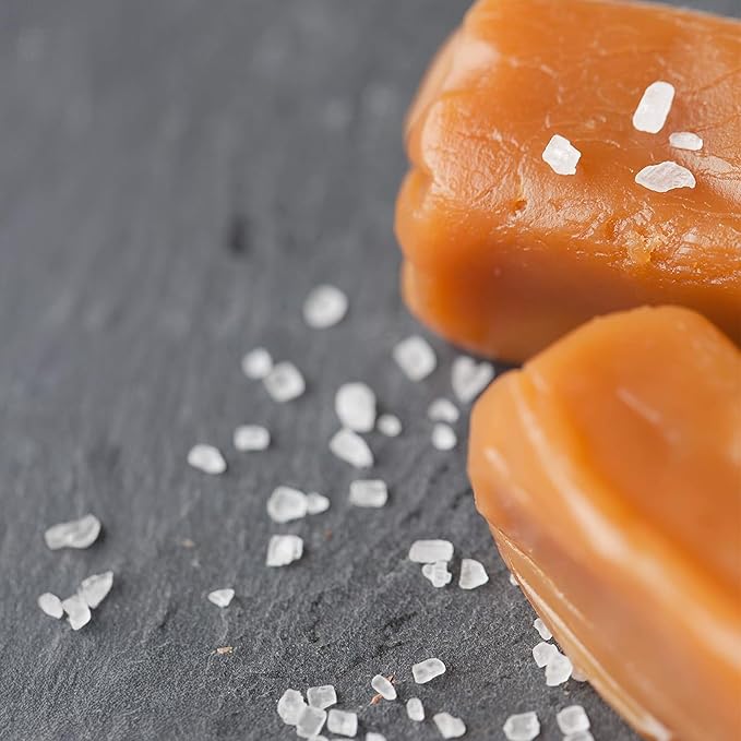 Taras Gourmet Sea Salt Caramels | All Natural Candy | Creamy & Individually Wrapped with Real Butter (20 oz)