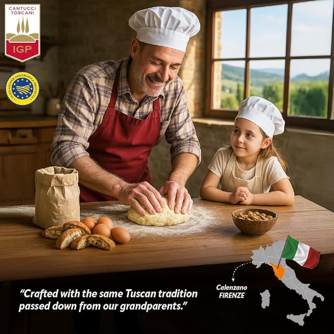 Italian Pistachio and Chocolate Biscotti | Made in Tuscany, Italy | Belli Traditional Semi Soft Biscuits