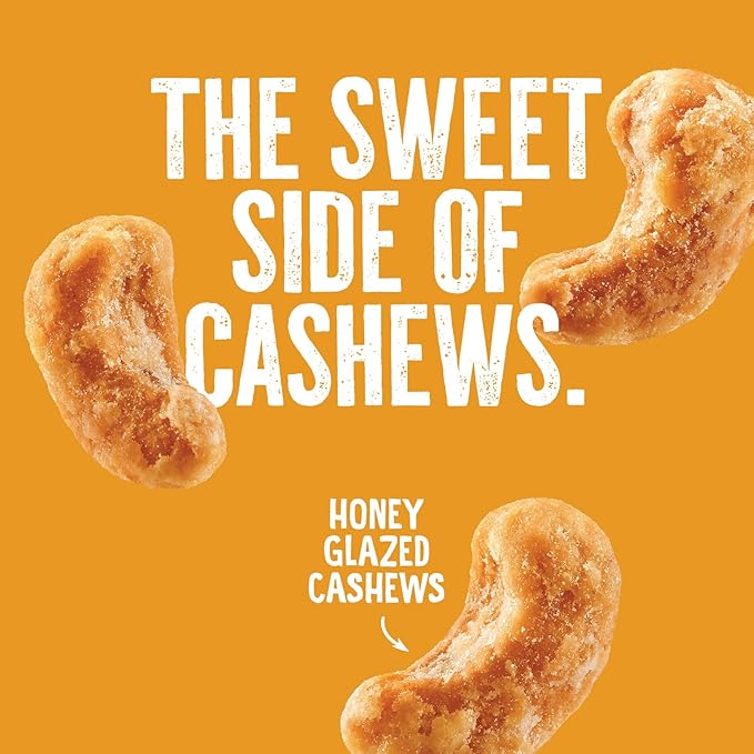 Emerald Honey Glazed Cashews (1-Pack) | 36oz Resealable Bulk Bag | Kosher Dairy Certified, Non-GMO | Contains No Artificial Preservatives, Flavors or Synthetic Colors