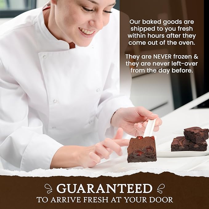 Ruth’s Toffee Crunch Extra Fudgy Brownies 4 Dozen – Gourmet Baked Treats | Delicious Gift with The Finest Ingredients | Guaranteed to Arrive Fresh