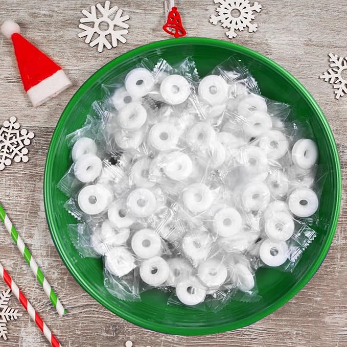 Wint O Green Hard Candy 2lb + 2oz Bulk Pack of Mints Individually Wrapped Bulk Mints for Parties and Events Ideal Wintermint Candy for Refreshing Breath and Enjoyable Snacking