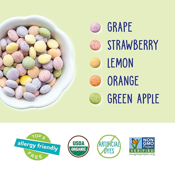 YumEarth Organic Sour Giggles Chewy Candy – Allergy Friendly, No Artificial Dyes, Non GMO, Gluten Free, Sour Fruit Flavored, Vegan Candy Snacks 0.5 oz (Pack of 120)