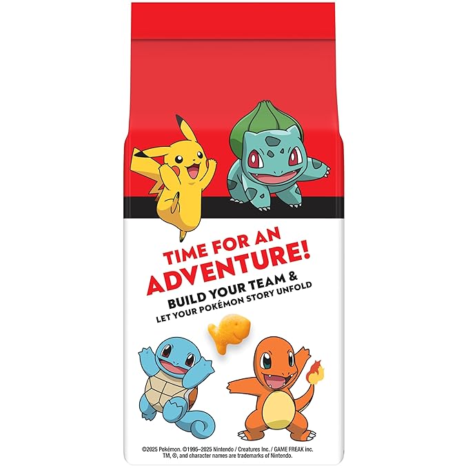 Goldfish Pokémon Cheddar Cheese Crackers, 6.6 Oz Bag