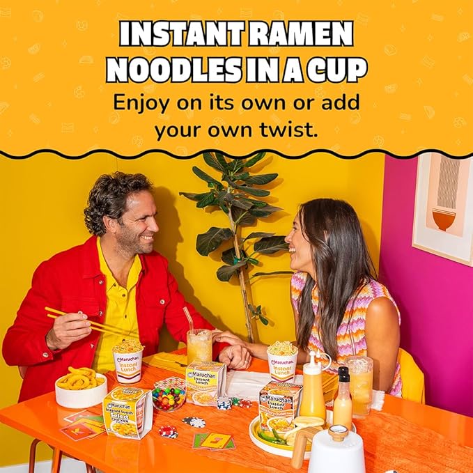 Maruchan Instant Lunch Hot & Spicy Chicken Flavor, 2.25 Oz, Pack of 12