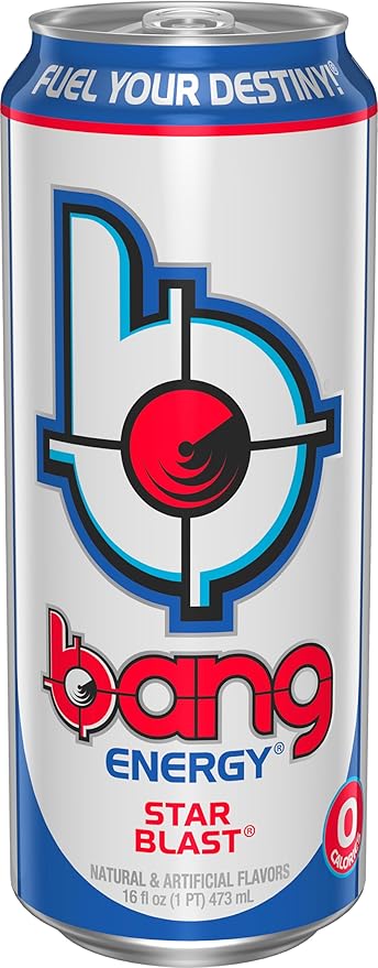 Bang Energy Star Blast, Sugar-Free Energy Drink, 16 Ounce | Pack of 12