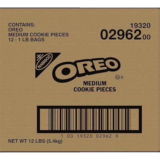 OREO Chocolate Sandwich Cookies Medium Cookie Pieces, 12 - 16 oz Bags