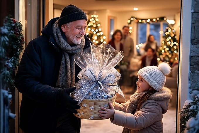 Handcrafted Gift Basket with Chocolates, Cookies, Snacks & Candy. Perfect for Birthdays, Sympathy, Holidays, Clients & Thank You Gifts (Premium Plus: $124.99, Seasonal)