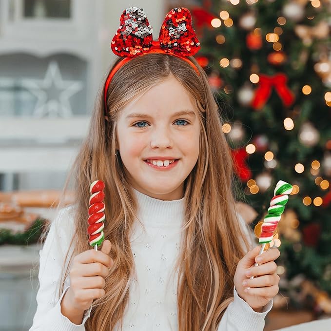 Fruidles Christmas 48-Pack Swirls Lollipop, Mixed Fruit Flavor, Individually Wrapped Lollipops, 2" Inch Swirl Suckers (48-Pack)