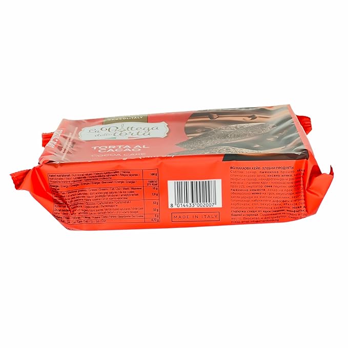 Chocolitaly Italian Cake – Cacao Chocolate Flavor | 400g Each | Pack of 3 | Soft & Moist Cocoa Sponge Dessert | Made in Italy | Shelf-Stable & Ready to Serve