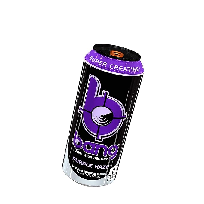 Bang Energy Purple Haze, Sugar-Free Energy Drink, 16-Ounce | Pack of 12