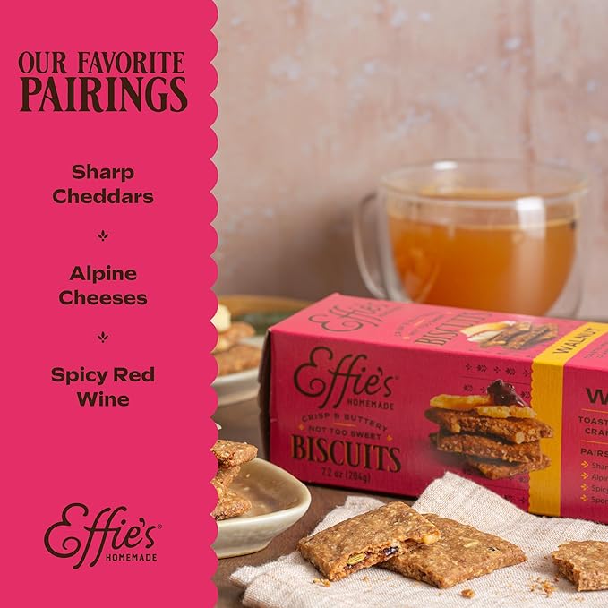 Effie's Homemade Biscuits - Variety Pack - Oatcakes, Walnut, Almond - 3 Pack