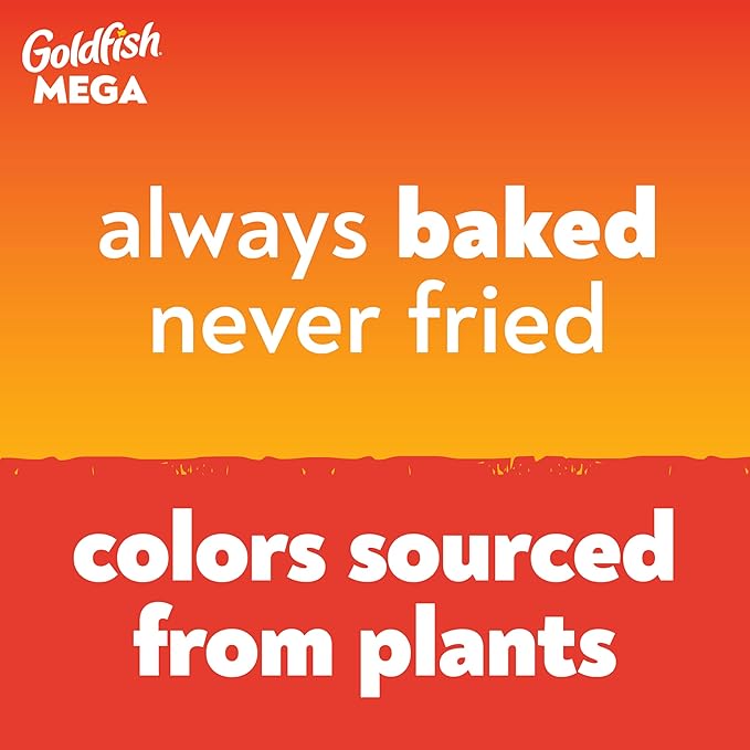 Goldfish Mega Bites Sharp Cheddar Cheese Crackers, 5.9 Oz Bag