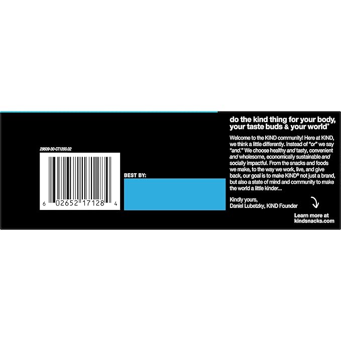 KIND Bars, Almond & Coconut, Healthy Snacks, Gluten Free, 12 Count (Pack of 2)