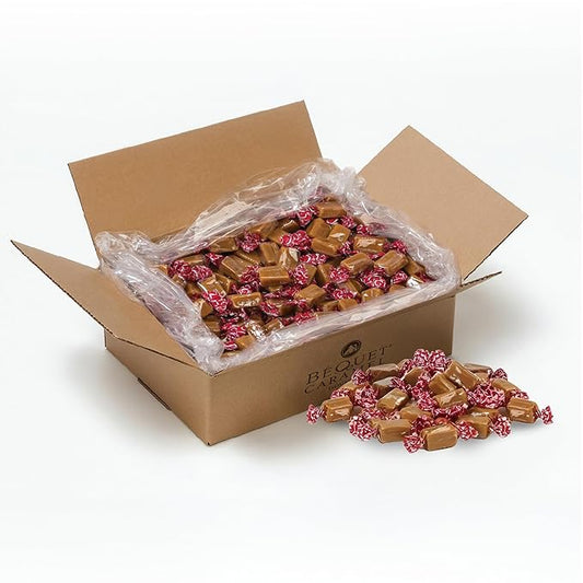 Béquet Classic Caramels – Soft, Individually Wrapped Gourmet Caramel Candy, Gluten‑Free & Kosher – 5-Pound Box