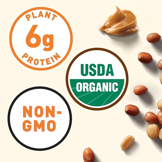 CLIF Nut Butter Bar - Peanut Butter - Energy Snack Bars - Non-GMO - USDA Organic - Plant Based - Low Glycemic - 1.76 oz. (5 Pack)