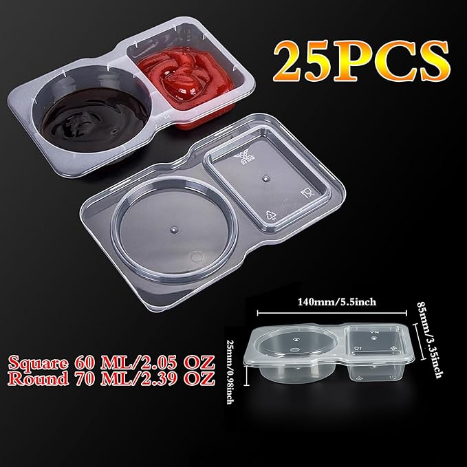 25 Set Reusable Snack Containers with Lids,New Snack Containers,Snackle Box Container Portion Control,Snack Pack Containers for On-the-Go Meals and Camping