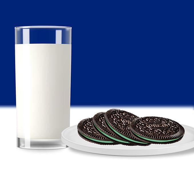 OREO Thins Mint Creme Chocolate Sandwich Cookies, Family Size, 12 - 13.1 oz Packs