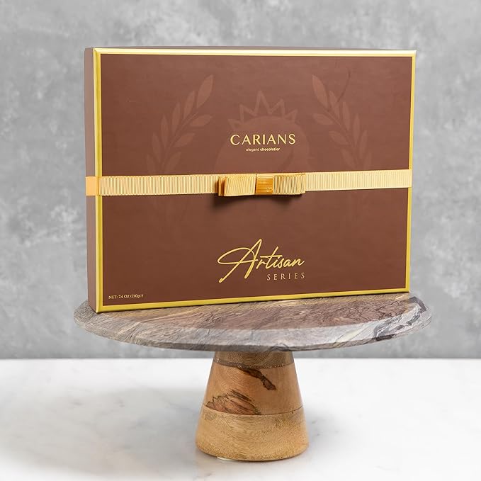 CARIANS Chocolate Gift Box, Assorted Luxury Premium Pralines Gourmet Chocolate Basket, Dark, Milk & Truffles, Box of Candy, Great for Gift Giving, Anniversary, Valentine's Day