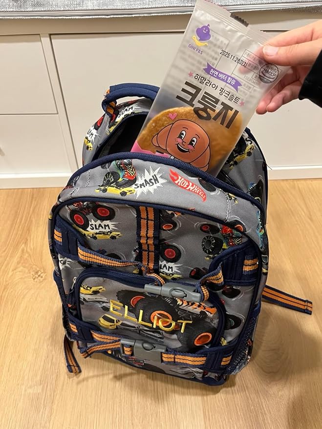K FOOD KOREAN FOOD Flat Croissant Himalayan Pink Salt, Crispy and Buttery Dessert Bites, Only 102 Calories, Perfect for School Lunchboxes, Individually Wrapped, Pack of 10 (20g Each)