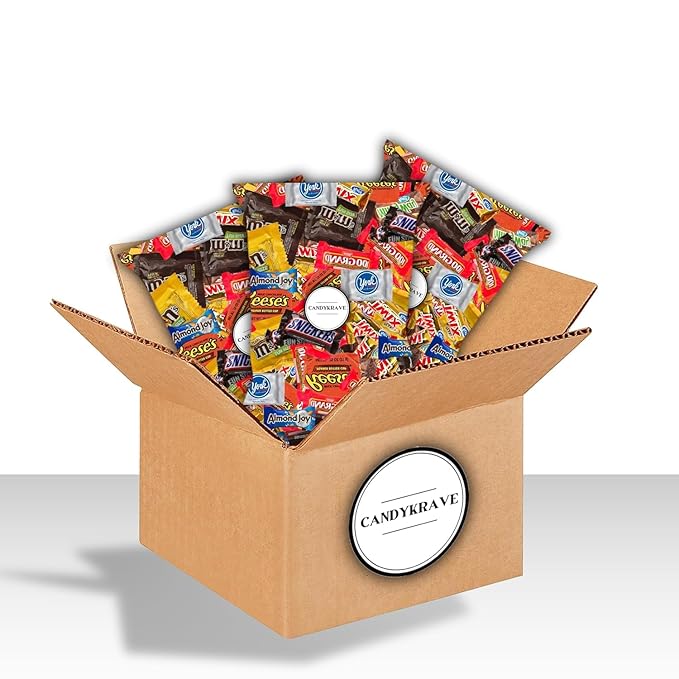 CandyKrave Assorted Chocolate Candy Variety Pack - 3 lbs Fun Size Chocolate Assortment - Individually Wrapped Bulk Chocolate Candy Mix - Delicious Sweets for Kids, Adults, Pantry, Office & Birthdays