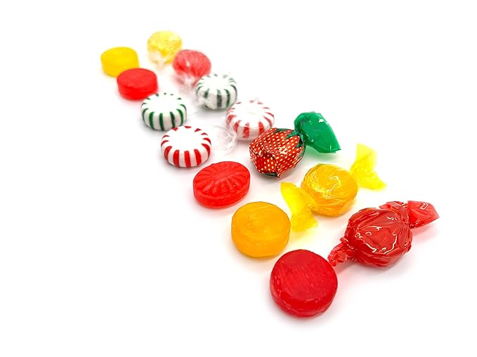 Hard Candy Party Mix | 6 Pound Bulk Bag | Starlight Mints, Strawberry, Cinnamon, Butterscotch, Fruit Flavors | Hard Candy Individually Wrapped - Approx. 450 Count