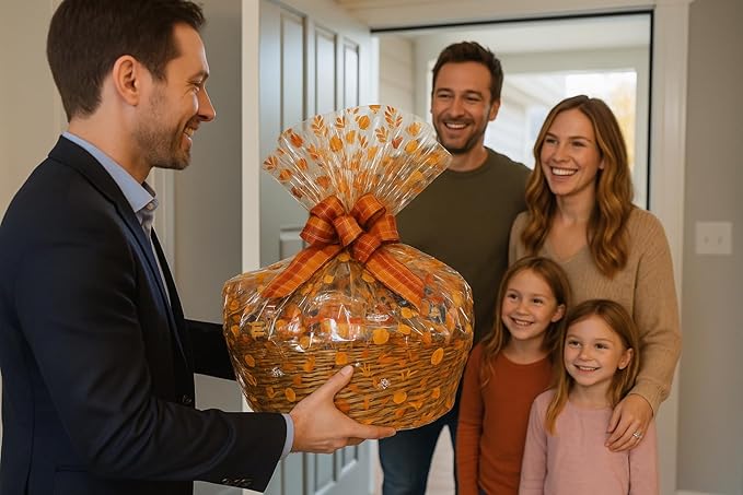 Handcrafted Gift Basket with Chocolates, Cookies, Snacks & Candy. Perfect for Birthdays, Sympathy, Holidays, Clients & Thank You Gifts (Executive: $199.99, Welcome)