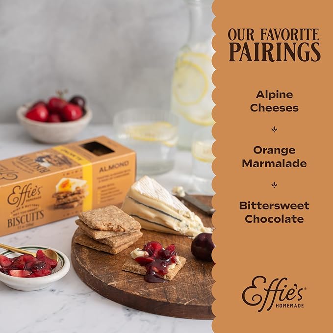 Effie's Homemade Biscuits - Variety Pack - Oatcakes, Walnut, Almond - 3 Pack