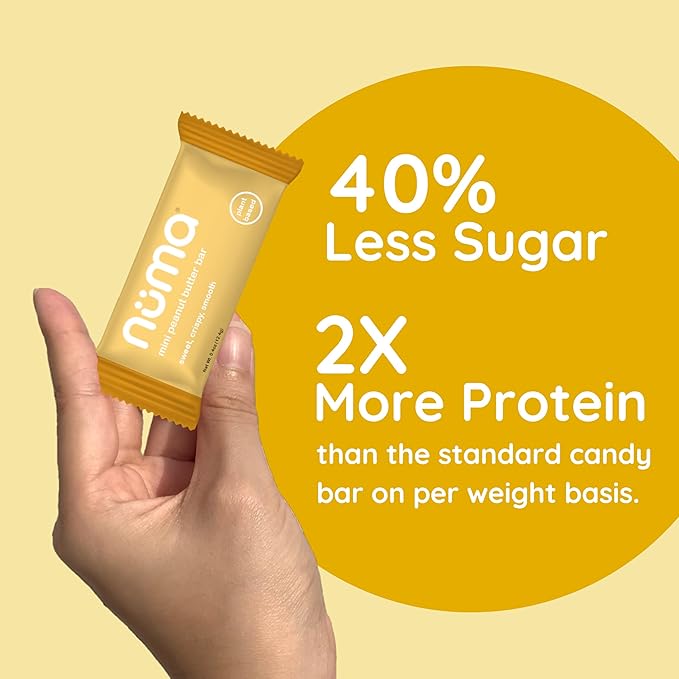Mini Peanut Butter Bars Variety Pack – Vegan, High Protein, Low Sugar, Low Calorie, All Natural, Gluten Free – Crunchy Plant Based Snack – 4 Bags with 8 Individually Wrapped Pieces