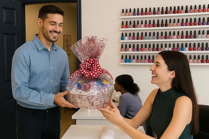 Handcrafted Gift Basket with Chocolates, Cookies, Snacks & Candy. Perfect for Birthdays, Sympathy, Holidays, Clients & Thank You Gifts (Executive: $199.99, Valentines Day)