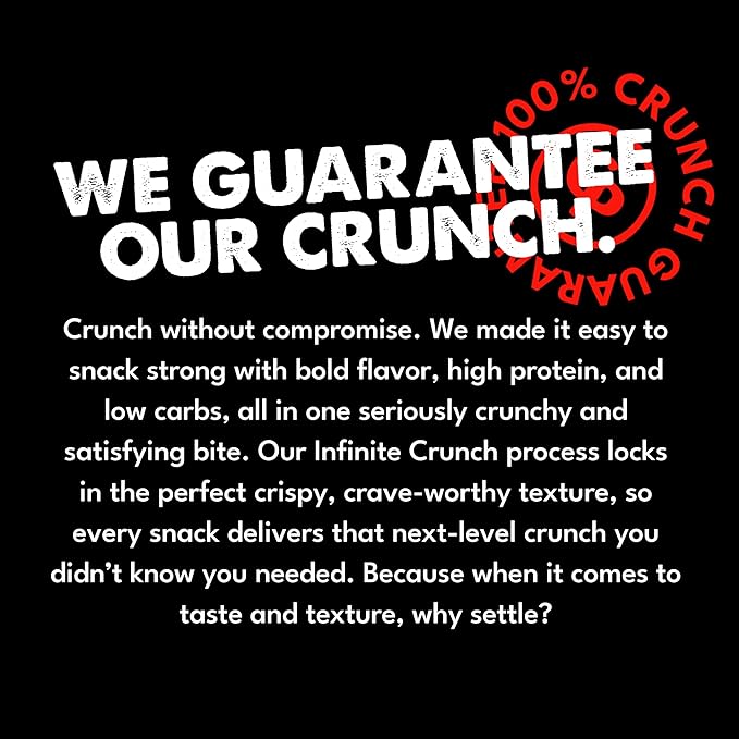 Crisp Power Protein Pretzels, NEW Flamin' Crunch, High Protein Snack, 25G Protein, Low Carb Crunchy Pretzel Snacks, No Added Sugar, 1.75 oz Bags, 6 Pack, Vegan, Plant-Based, Keto