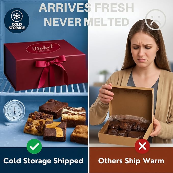 Dulcet Valentine’s Day Gift Basket For Him or Her - Gift Basket for All Types of Special Occassions - Assorted Variety of Tastes with Delicious Brownies Crumb Cakes Rugelah and Muffins.
