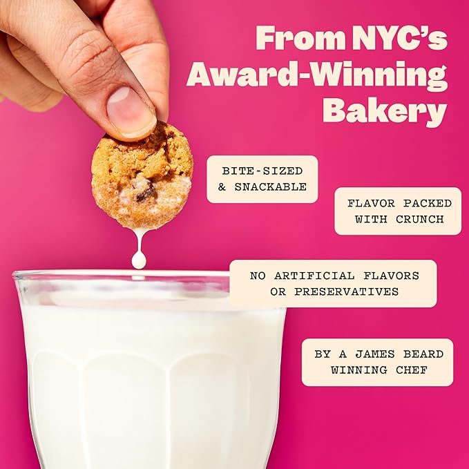 Milk Bar Super Crunchy Cookies – Double Chocolate, Pretzel-y & Brown Butter Chocolate Chip | Mini Snack Cookies for Party & On-the-Go | No Artificial Flavors | 3-Pack (4.5oz Each)