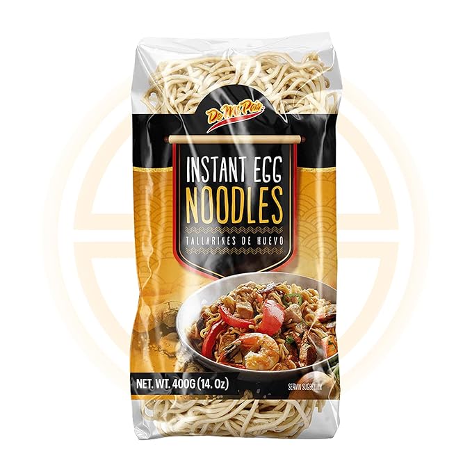 De Mi Pais Egg Noodles – Instant Egg Noodles for Soup, Stir-Fry, Pasta or Ramen Recipes; Traditional Noodles Eggs Crafted in Cambodia Using Traditional Techniques for Rich Flavor – 14 oz | 1-Pack