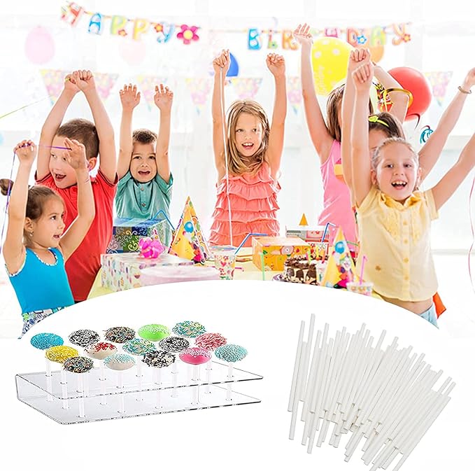 4 Inch White Lollipop Sticks, Lollipop Treat Sticks, for Homemade Candy, Cookies, Dessert, 200 Pcs