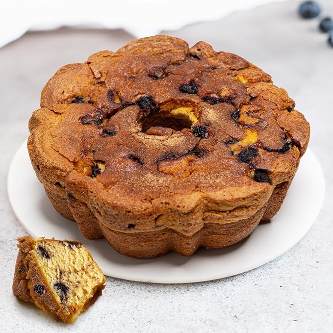 LARGE Traditional Blueberry Coffee Cake Buy One Get One 1/2 Off - 3.1 lbs (2 cakes)