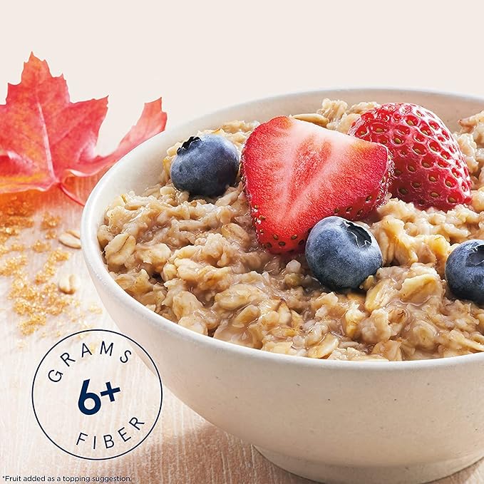 Quaker Instant Oatmeal, High Fiber 2 Flavor Variety (32 Pack)