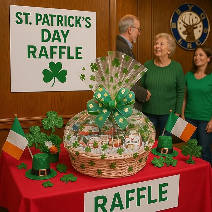 Handcrafted Gift Basket with Chocolates, Cookies, Snacks & Candy. Perfect for Birthdays, Sympathy, Holidays, Clients & Thank You Gifts (Executive: $199.99, St. Patricks Day)