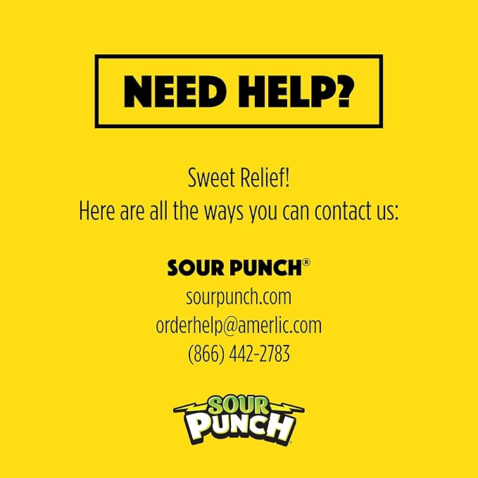 Sour Punch Straws, Sweet & Sour Flavored Soft, Chewy Candy, Tray, Blue Raspberry, 48 Oz