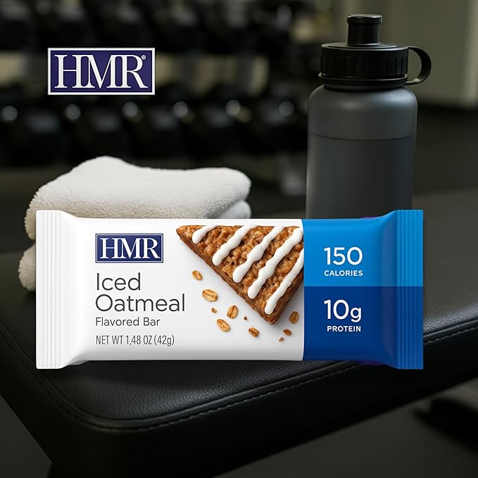 HMR Bright Bites Duo, Lemon & Ice Oatmeal Protein Bar Combo (24 Count) | 10g of Protein, Low Calorie | Nutritious Snack to Support Weight Maintenance