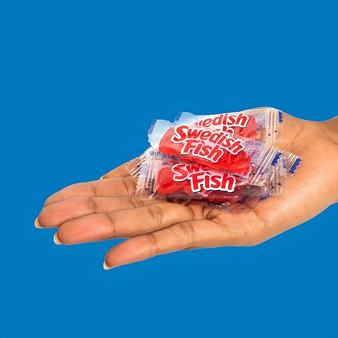 SWEDISH FISH Individually Wrapped Soft & Chewy Candy, Bulk Candy, 240 Count Box