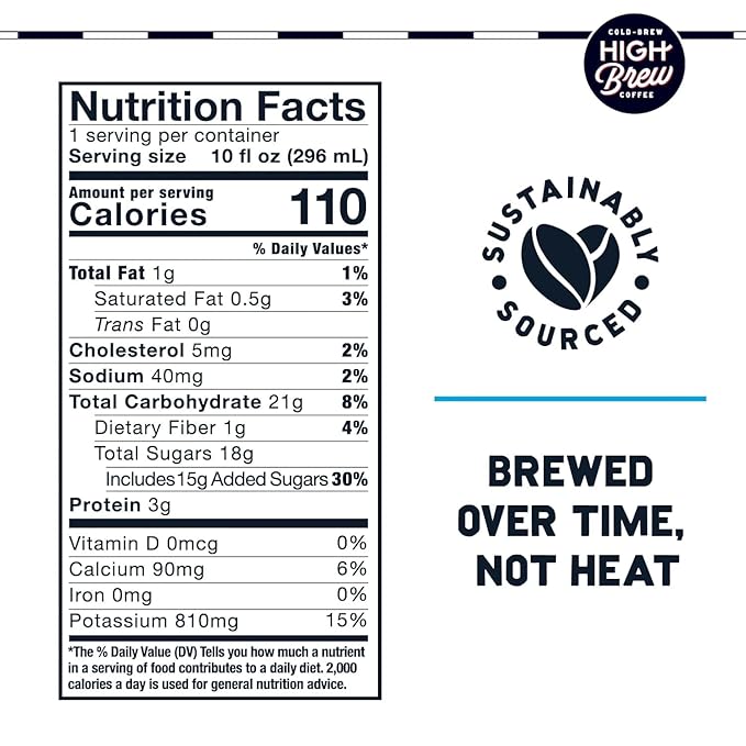 High Brew Coffee | Nitro Cold Brew Variety Pack | Sugar-Free, Dairy-Free, 200mg Natural Caffeine | Smooth Low-Acid Coffee Infused with Nitrogen, Ready-to-Drink | Caramel, Black & Sweet Cream Flavors | 10 oz Cans (Pack of 12)